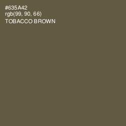 #635A42 - Tobacco Brown Color Image
